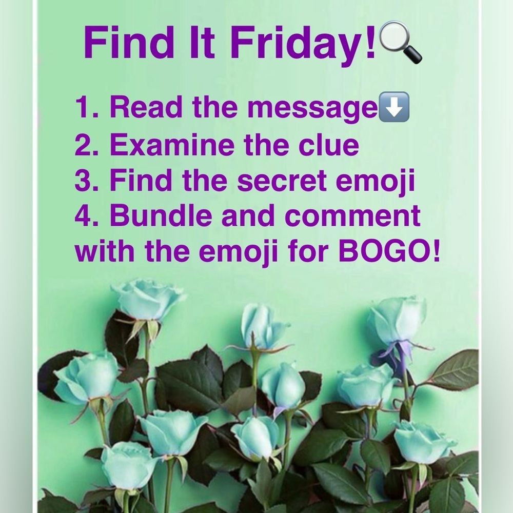 Find It Friday Fun Mystery Closet Sale Emoji Game!